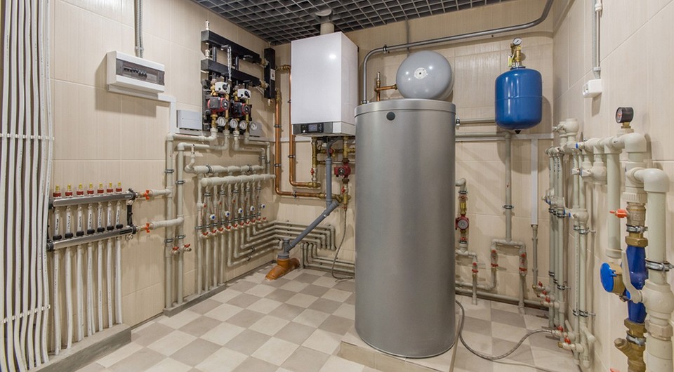 Схема системы отопления частного дома газовым котлом