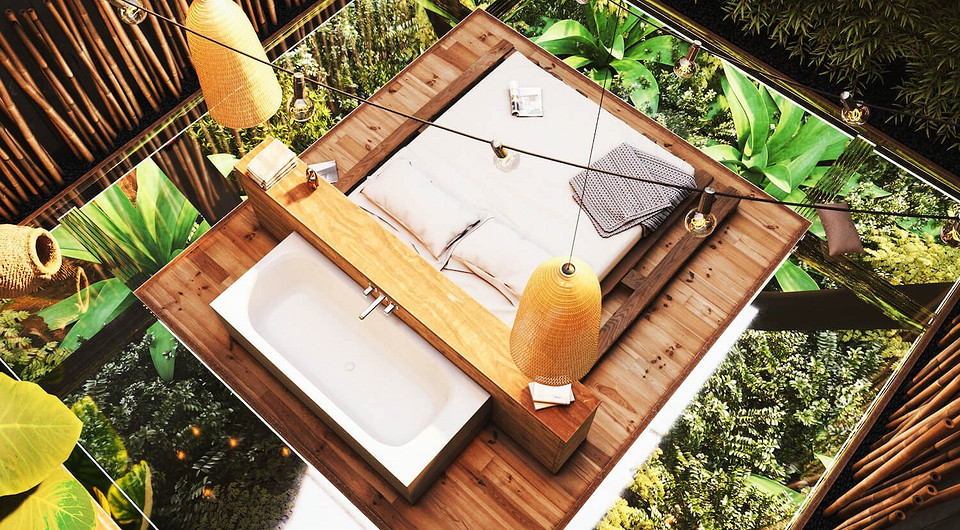 Спальня со стеклянным полом и потолком: необычный проект дома представили в Бразилии