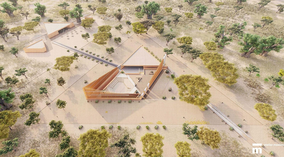 Архитекторы показали необычный проект музея с треугольными павильонами в Сенегале