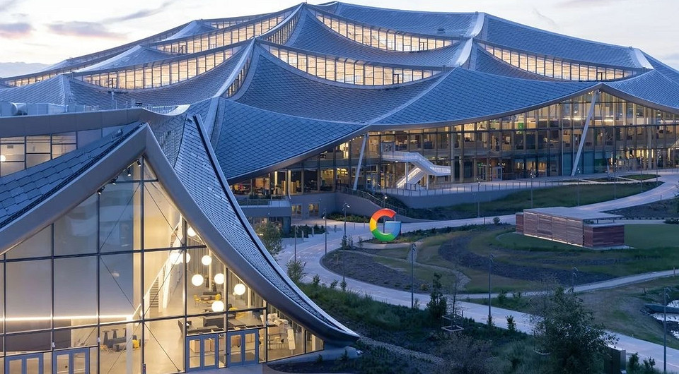 Как выглядит новый кампус Google в Кремниевой долине? Большие «шатры» и много стекла