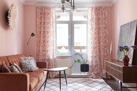 Удивительный интерьер настроением ретро и Франции: двухкомнатная квартира 53 кв. м