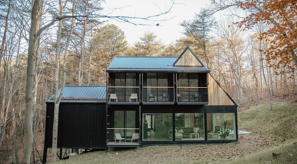 В США появилась возможность арендовать дом, построенный из морских контейнеров