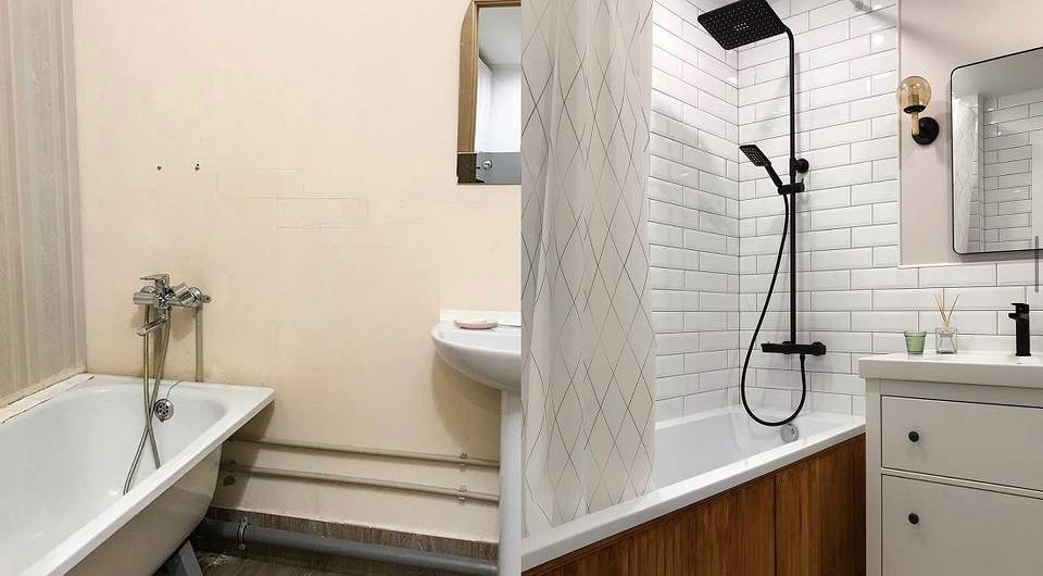 До и после: 5 крутых переделок маленьких санузлов площадью до 5 кв. м