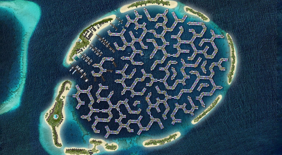 На Мальдивах построят плавучий город по подобию коралловых рифов