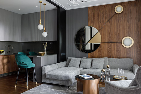 Автор о проекте: «В этом мужском интерьере все подчинено комфорту и удобству»