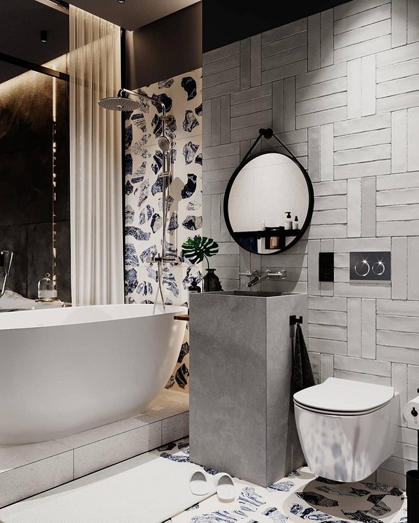 Дизайн ванной комнаты: 40 лучших фото, стили, цвета, идеи интерьеров в году