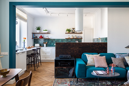 Вау-сталинка: интерьер квартиры 92 кв. м с винтажным настроением