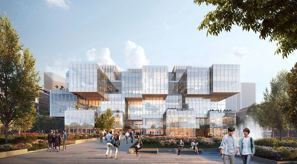 Как большое облако: архитекторы показали проект штаб-квартиры Alibaba в Шанхае