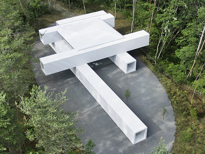 В Японии построили полноценный дом из больших железобетонных водопропускных труб