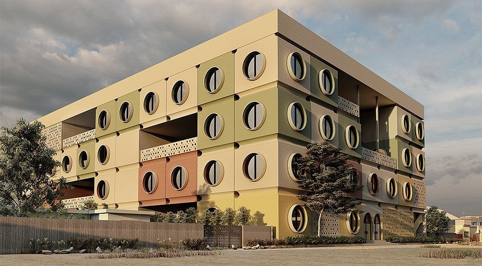 Будто из деталей Lego: архитекторы показали проект школы, вдохновленной знаменитыми наборами