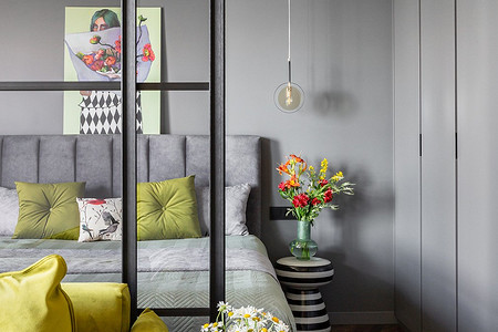 Как использовать салатовый цвет в интерьере: пример контрастной квартиры 39 кв. м в Минске