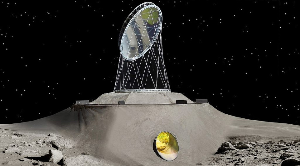 Австралийская компания предложила концепцию надувных жилых модулей и теплиц для заселения Луны