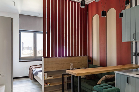 Яркая мини-студия 22 кв. м для сдачи в аренду в Москве