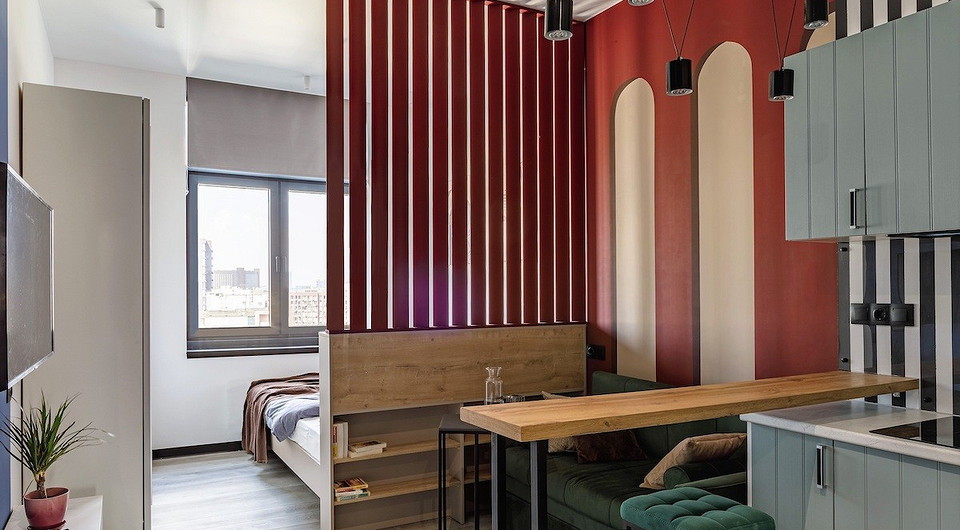 Яркая мини-студия 22 кв. м для сдачи в аренду в Москве