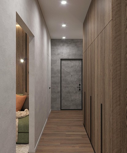 Форма коридора: узкая, длинная, маленькая, большая комната. Варианты дизайна от ГК «Фундамент»