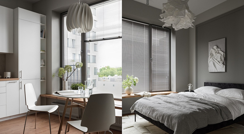 Из двушки сделали трешку и оформили стильный интерьер с мебелью из масс-маркета: квартира 53 кв. м