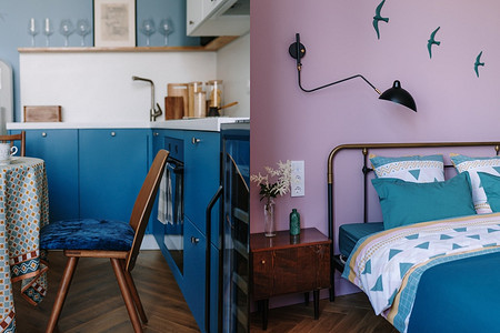 Родом из СССР. Холодильник ЗИЛ, винтажная обстановка! Ретроинтерьер квартиры 46 кв. м в новостройке