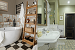 Как дизайнеры организуют хранение у себя в ванной? 7 примеров