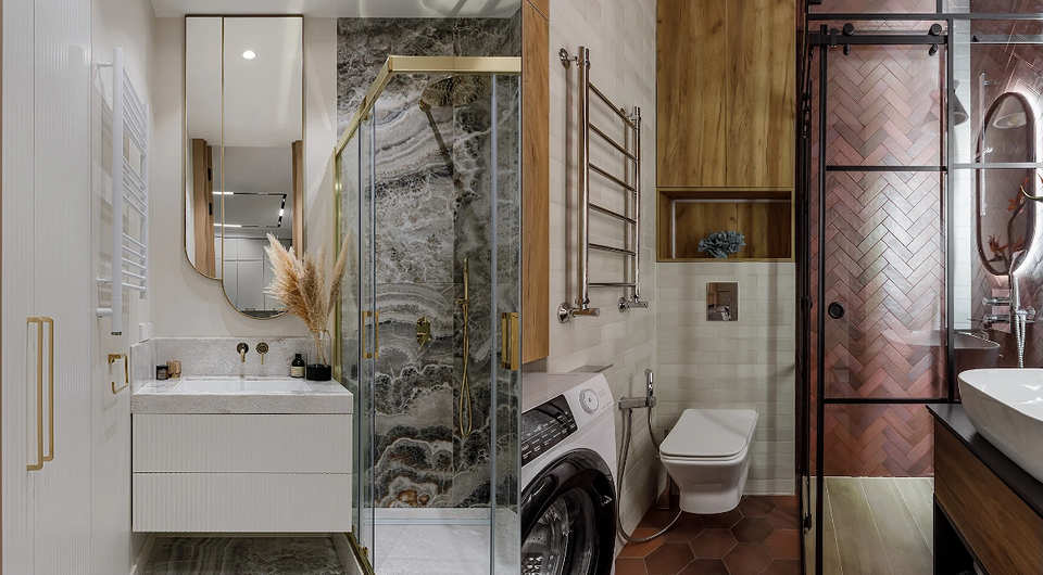 Учимся у профи: 7 примеров оформления ванной 3 кв. м с планировками Учимся у профи: 7 примеров оформления ванной 3 кв. м с планировками