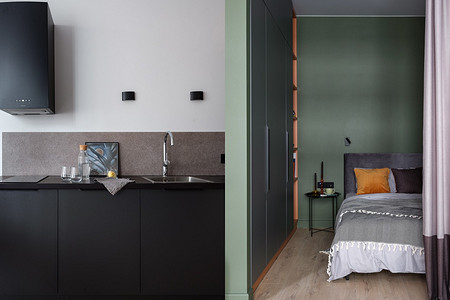 Однушка 42 кв. м с функциями двушки: спальня вместо гардеробной, большая кухня, полноценная гостиная