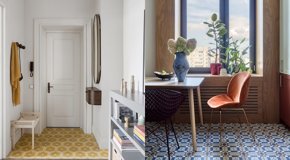 Вы будете в восторге: 6 дизайнерских интерьеров с плиткой в стиле ретро