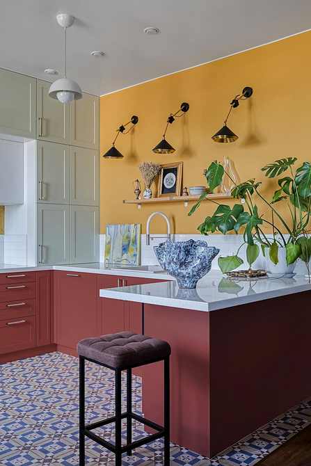 Цвет стен на кухне: общие правила и 9 лучших вариантов палитры (100 фото)101