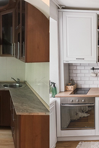 До и после: 8 потрясающих преображений кухонь в хрущевке