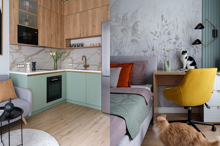 Идеально для жизни: квартира 42 кв. м для девушки и двух котов