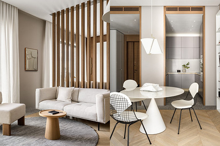 Интерьер с обложки: элегантные 57 кв. м для женщины