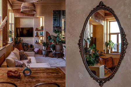 Квартира дизайнера в бывших казармах 1852 года в Санкт-Петербурге: потрясающий интерьер, винтаж, этника