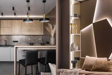 Нескучный бежевый: семейная квартира 75 кв. м