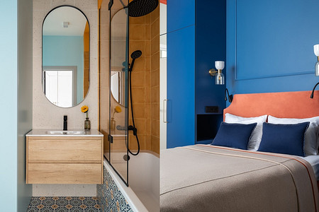 Этот интерьер захочется повторить! Функциональная квартира 48 кв. м с классной планировкой и яркой отделкой