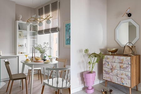 Квартира для себя: однушка в доме 1890 года с потрясающе легким интерьером (фото до и после)