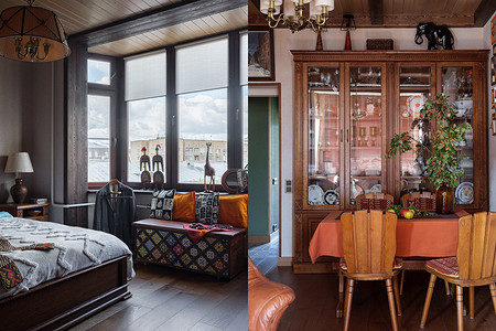 Такого интерьера вы еще не видели! Самобытная и уютная квартира для жизни в доме 1973 года (фото до и после)