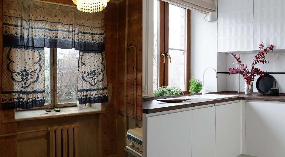 До и после: 5 красивых переделок маленьких квартир