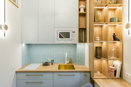 Из проектов профи: 5 суперкомпактных кухонь в студиях