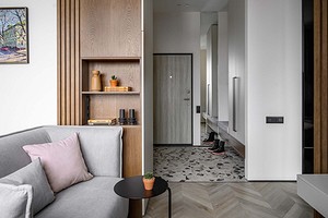 Как в однокомнатной квартире 36 кв. м выделить спальню, кухню-гостиную и гардеробную? Реальный пример интерьера