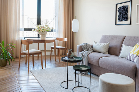 Современная классика в московской новостройке: квартира 58 кв. м для мужчины