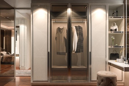 Планируем свет в гардеробной: какие светильники выбрать и где разместить (53 фото)