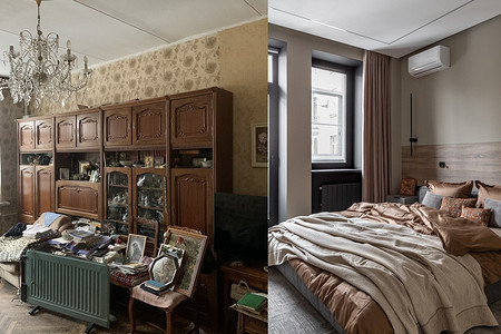 Эффектное до и после: как дизайнер преобразила старую двушку в доме 1951 года