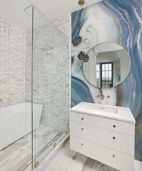 Стеновые панели для ванной комнаты: 5 лучших материалов и идеи оформления (92 фото)