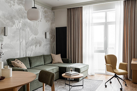 Продумано все: стильная евродвушка 56 кв. м с большим балконом для молодой пары