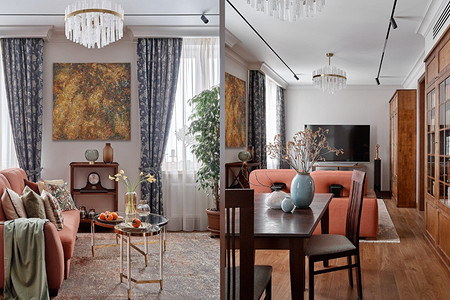 Время пожить для себя: просторная квартира для интеллигентной семейной пары