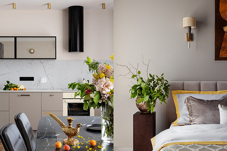 Как оформить визуально шикарный и дорогой интерьер? На примере квартиры 55 кв. м из Минска