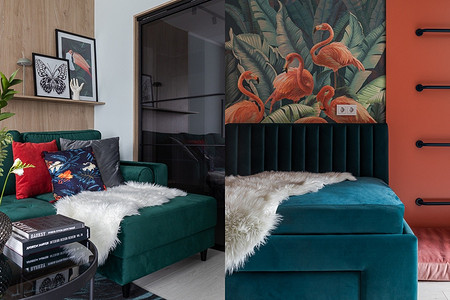 Как преобразить ремонт от застройщика и создать яркий интерьер: квартира в панельке для семьи 