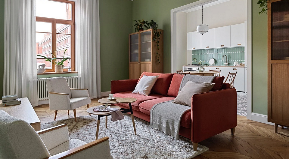 8 идеальных диванных зон от дизайнеров