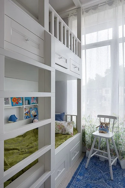 Дизайн однокомнатной квартиры для семьи с ребенком: 73 фото