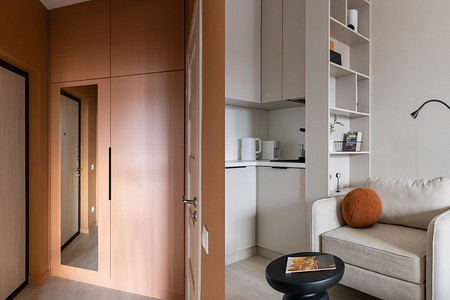 Как на 29 кв. м оформить 6 функциональных зон, включая спальные места для троих? Решение от дизайнера