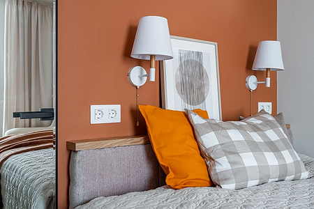 Оранжевый цвет в интерьере: как применять и с чем сочетать (133 фото)