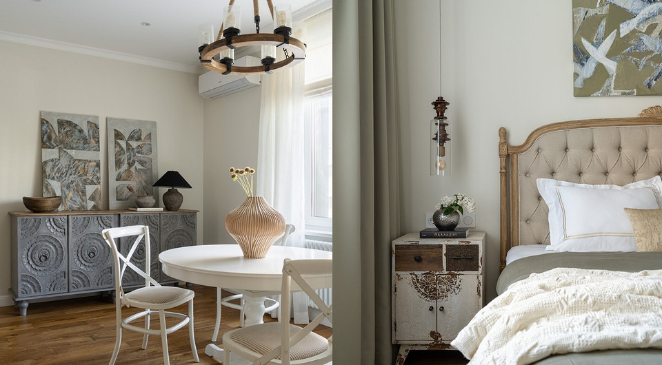 Как создать умиротворяющий интерьер в мегаполисе? Пример квартиры 75 кв. м от дизайнера
